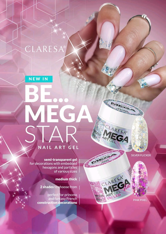 Claresa - Mega star - Art Gel UV/LED - 10g