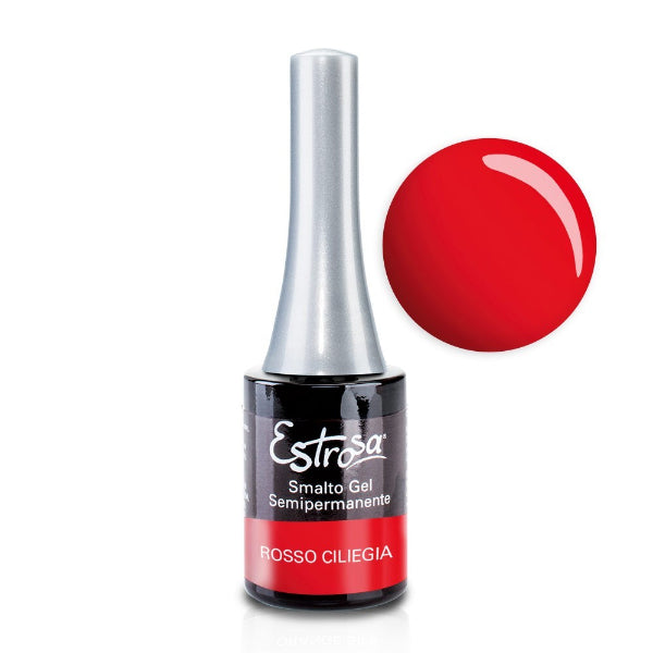 Estrosa - Smalto Gel Semipermanente - Rosso Ciliegia 7008 14ml