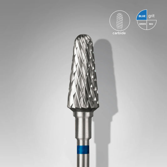 STALEKS Punta Carbide Tronco, blu, diametro 6 mm - lunghezza punta 14 mm