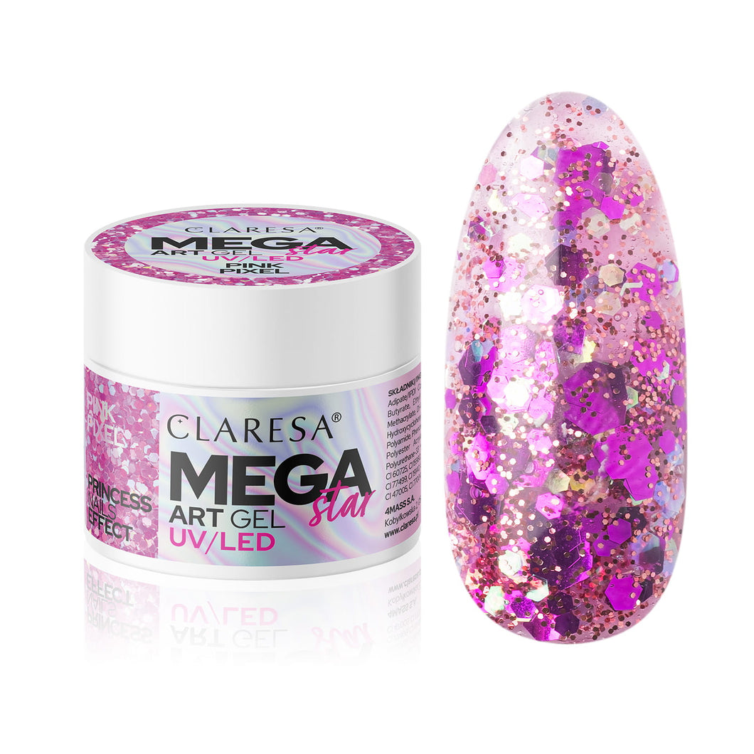 Claresa - Mega star - Art Gel UV/LED - 10g