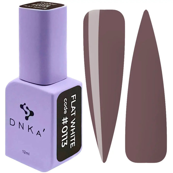 COLOR GEL POLISH FLASH "DNKA", 12 ml #0113 Flat White