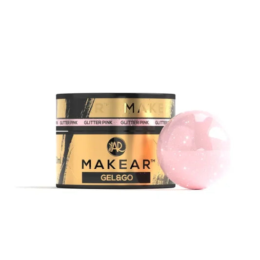 Glitter Pink Gel&Go 50ml Makear