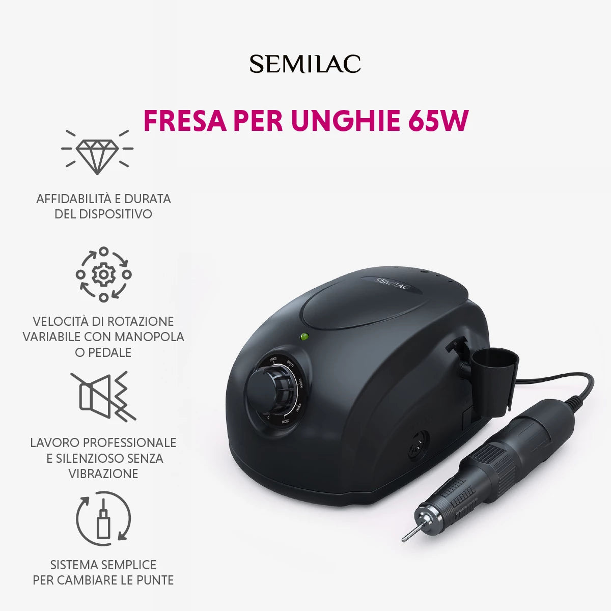 Semilac Fresa elettrica Electric Drill 65w