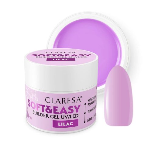 Claresa - Soft & Easy - Builder Gel UV/LED - Lilac